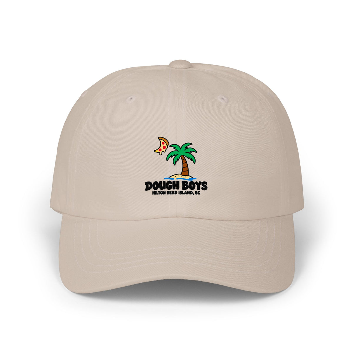 Dad Cap — Dough Boys Pizza Palm Tree Logo