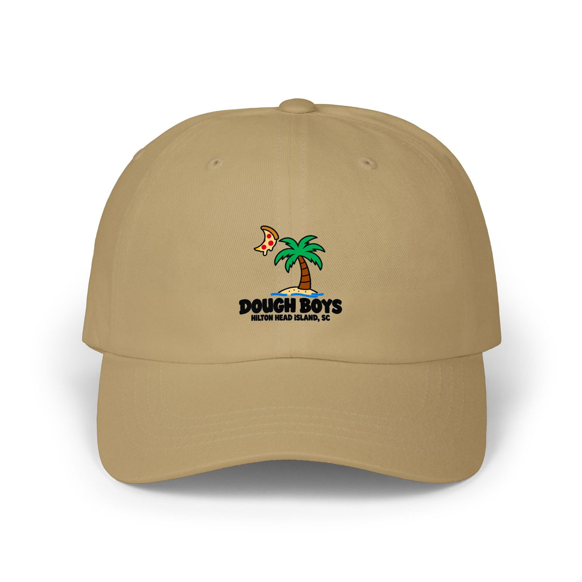 Dad Cap — Dough Boys Pizza Palm Tree Logo