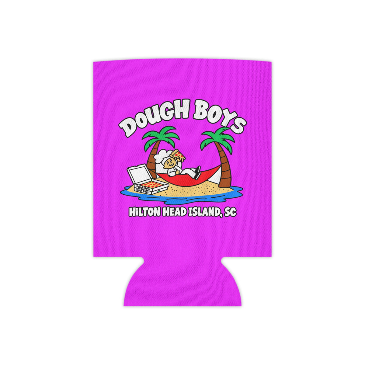Can Cooler — Dough Boys Hilton Head Island Pizza Beach Koozie