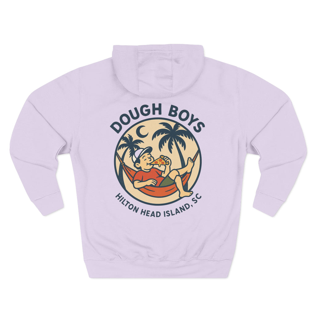 Dough Boys Hilton Head Island Hoodie — Vintage Beach Palm Graphic Fleece
