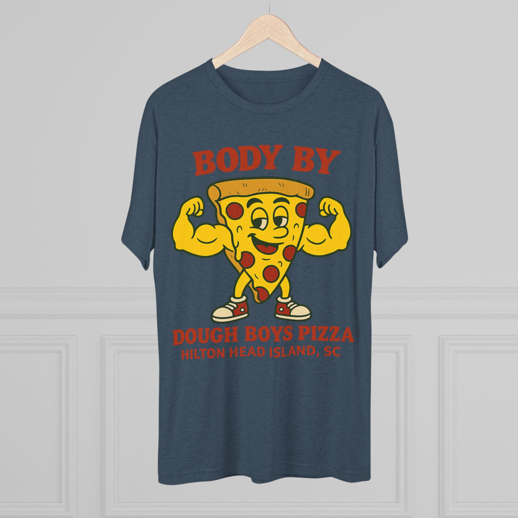 Body By Dough Boys Pizza Tee — Funny Pizza Muscle T-Shirt (Hilton Head Island)
