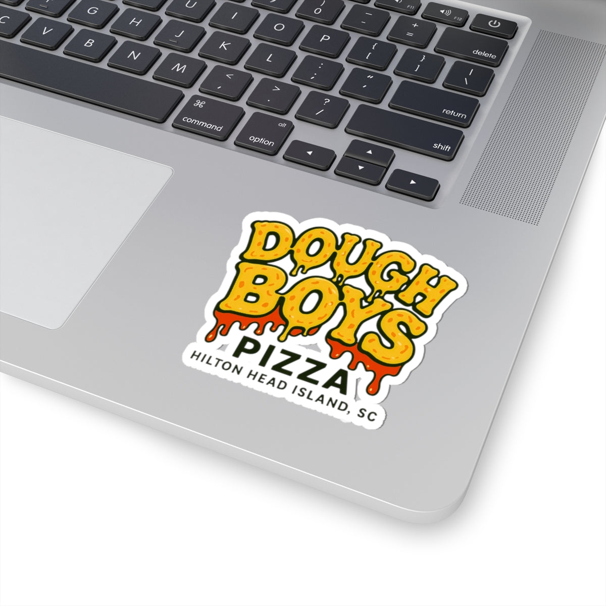 Hilton Head Dough Boys Pizza Sticker — 'Dripping Sauce' Kiss-Cut Sticker