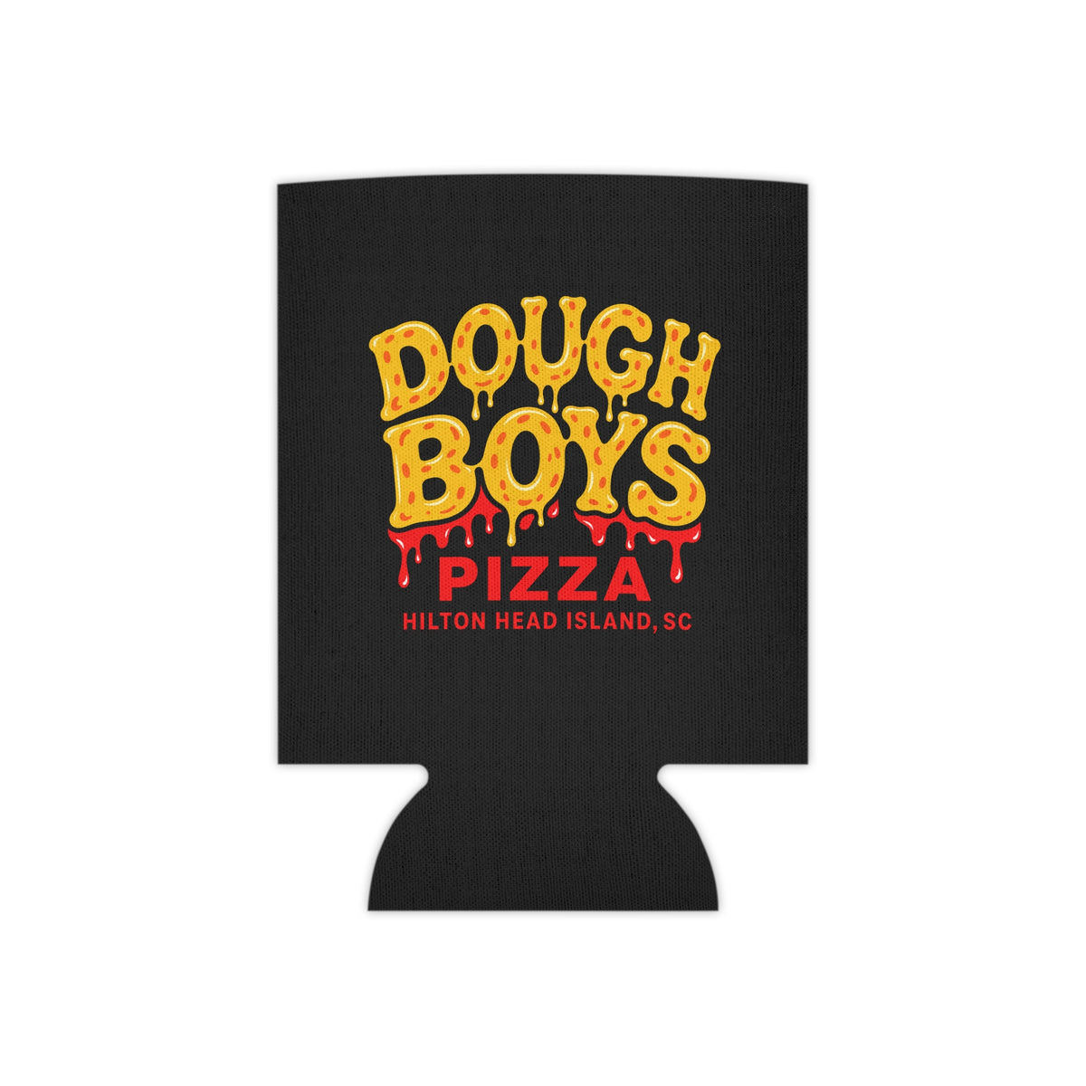 Can Cooler — Dough Boys Pizza Hilton Head Island Can Cooler (Pizza Drip Logo)