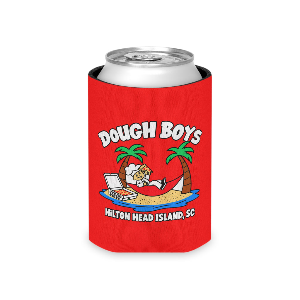 Can Cooler — 'Dough Boys Hilton Head Island, SC' Pizza Beach Camp Koozie