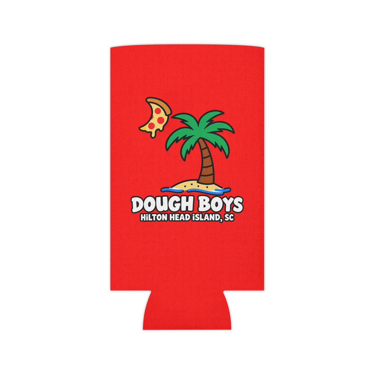 Can Cooler — 'Dough Boys Hilton Head Island, SC' Pizza Beach Camp Koozie