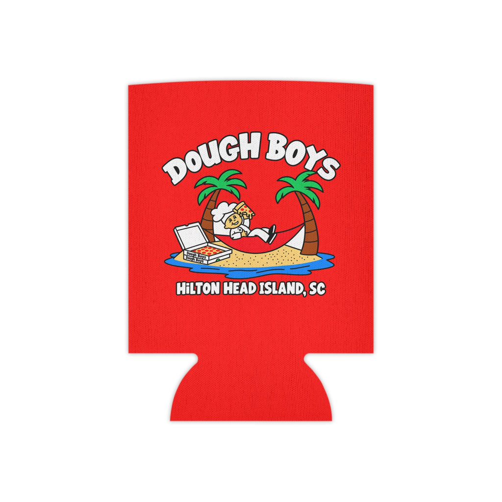 Can Cooler — 'Dough Boys Hilton Head Island, SC' Pizza Beach Camp Koozie