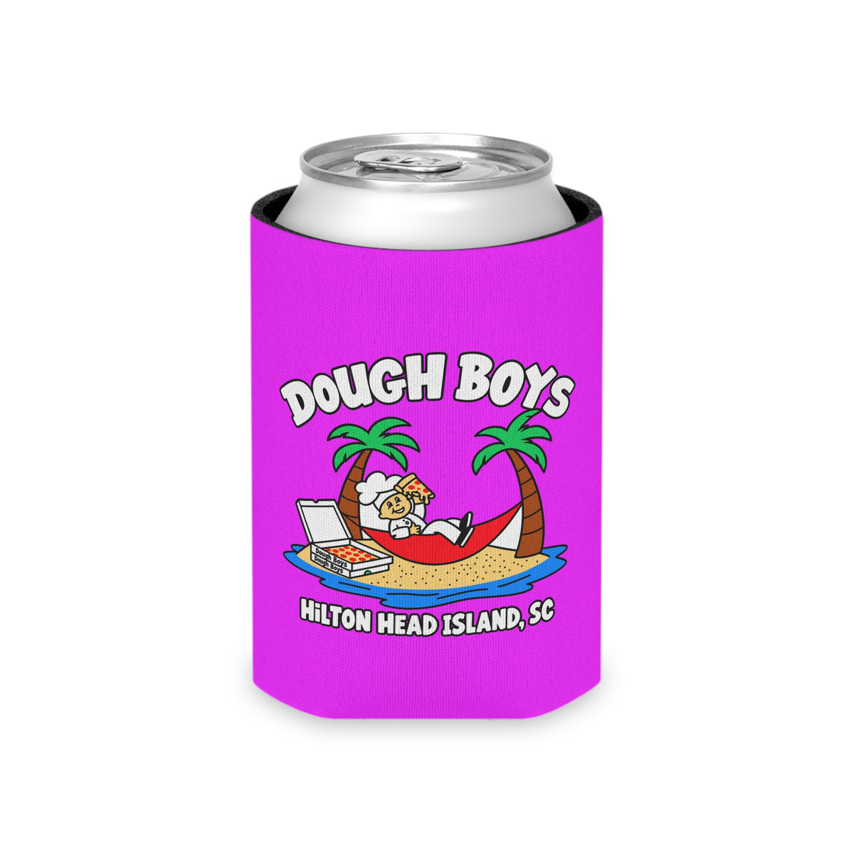 Can Cooler — Dough Boys Hilton Head Island Pizza Beach Koozie