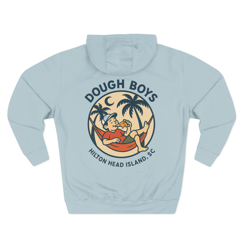 Dough Boys Hilton Head Island Hoodie — Vintage Beach Palm Graphic Fleece