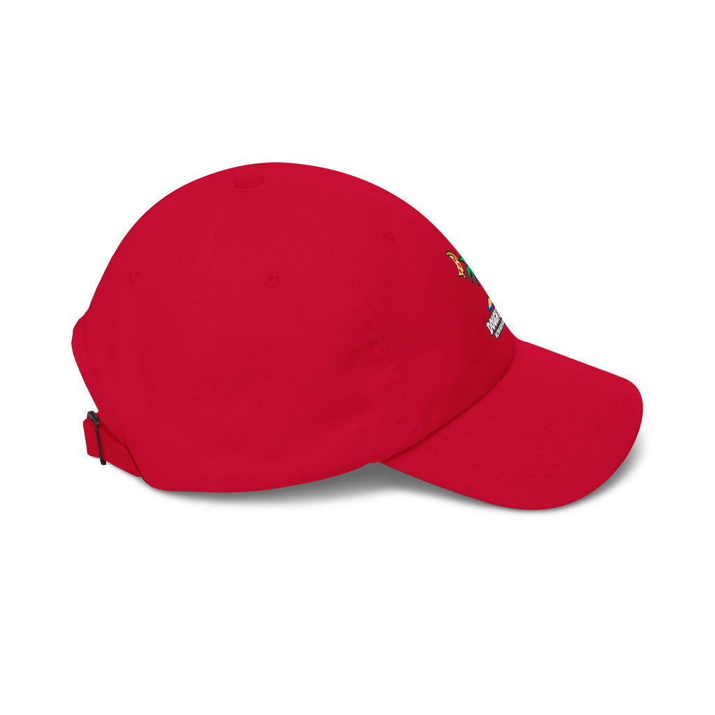 Dough Boys Palm Tree Dad Cap — Beach Pizza Logo Hat