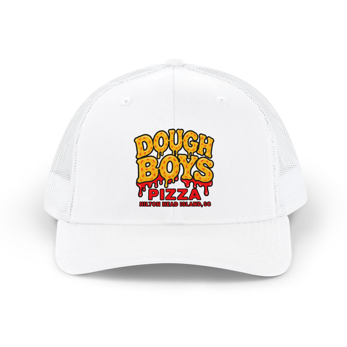 Dough Boys Pizza Snapback Trucker Hat — Retro Pizza Logo Cap