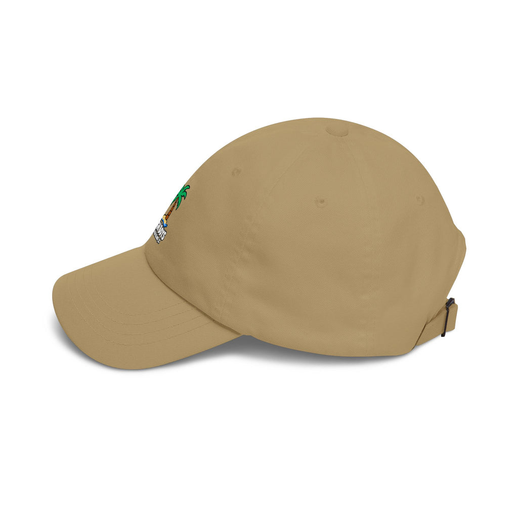 Dough Boys Palm Tree Dad Cap — Beach Pizza Logo Hat