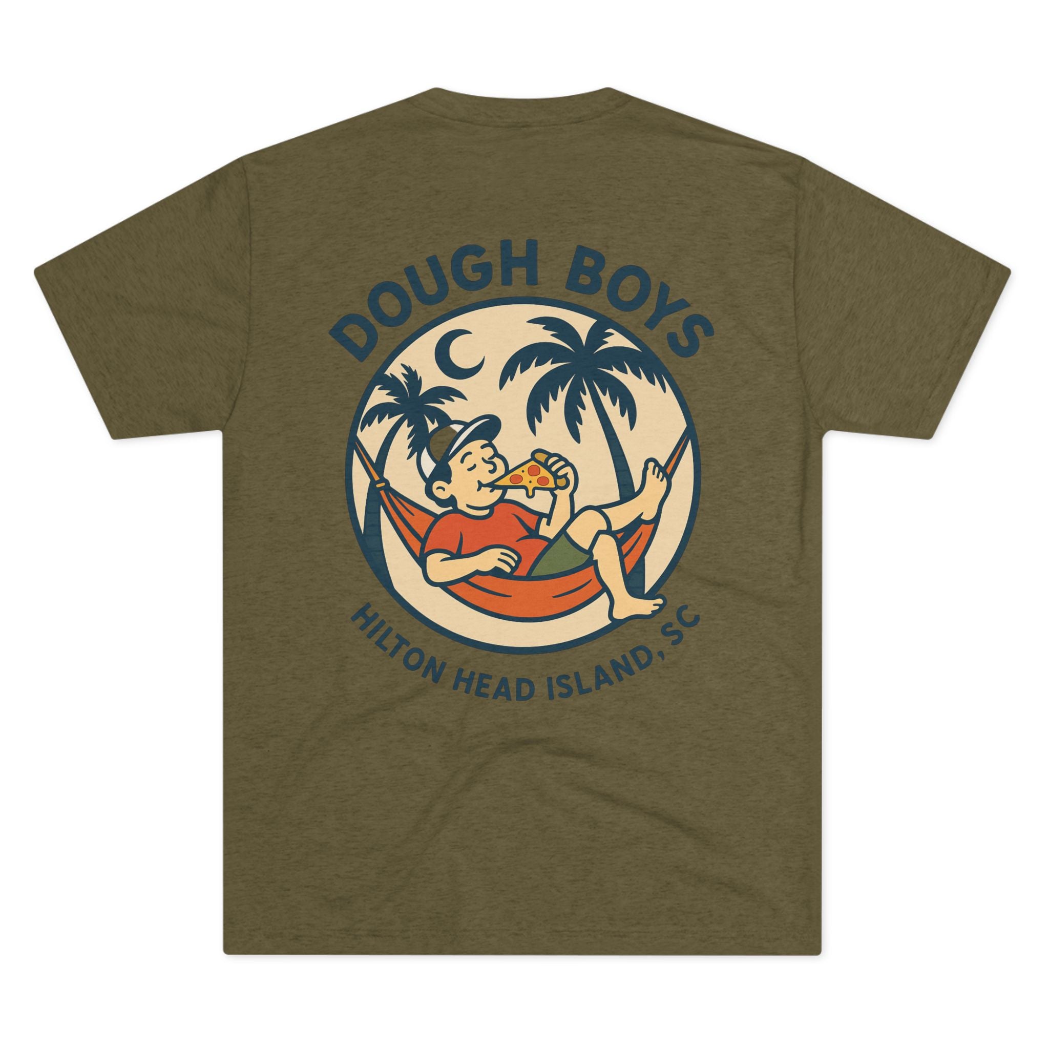 Dough Boys Hilton Head T-Shirt — Retro Palm Beach Pizza Tee