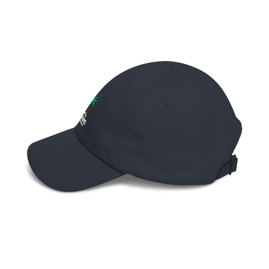 Dough Boys Palm Tree Dad Cap — Beach Pizza Logo Hat