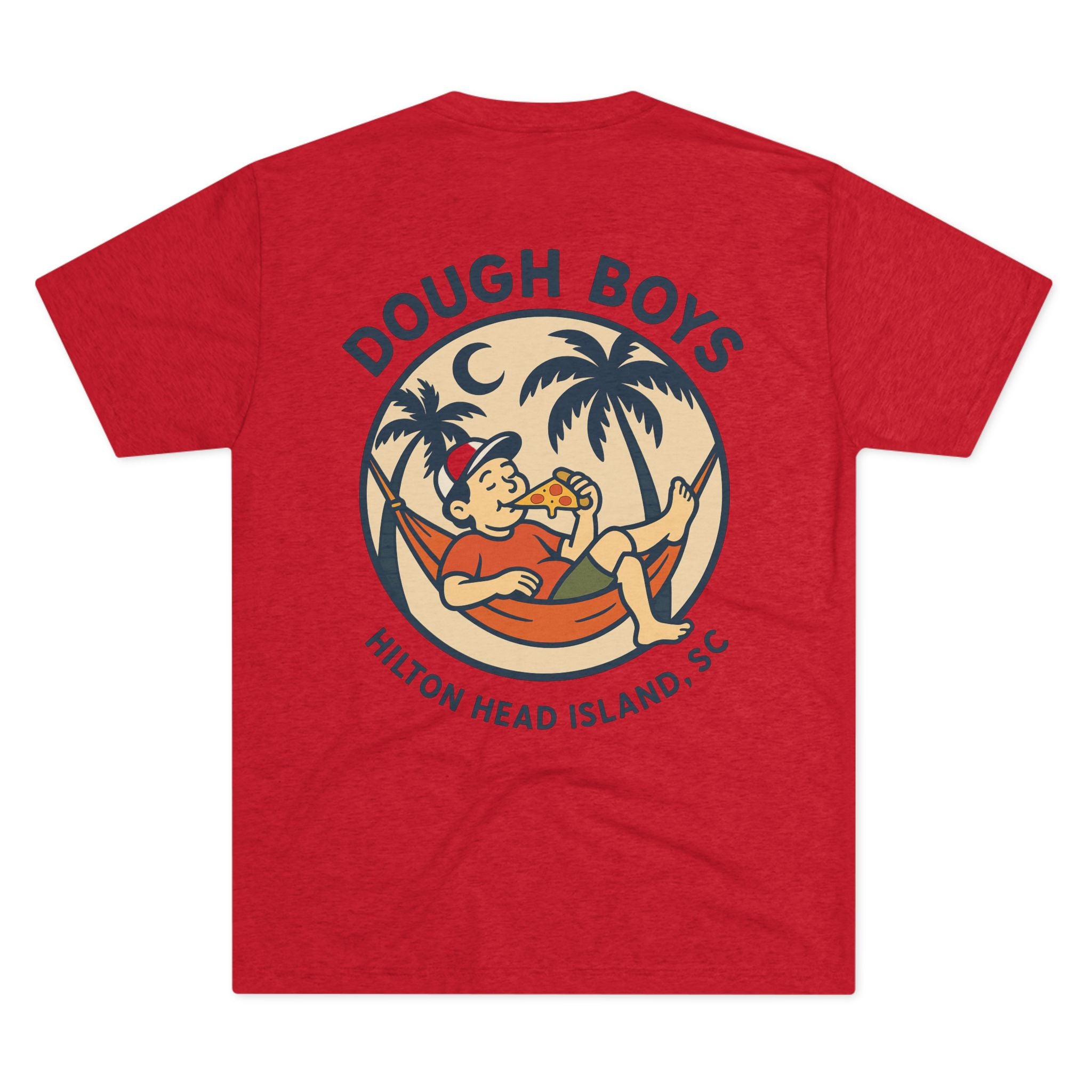 Dough Boys Hilton Head T-Shirt — Retro Palm Beach Pizza Tee