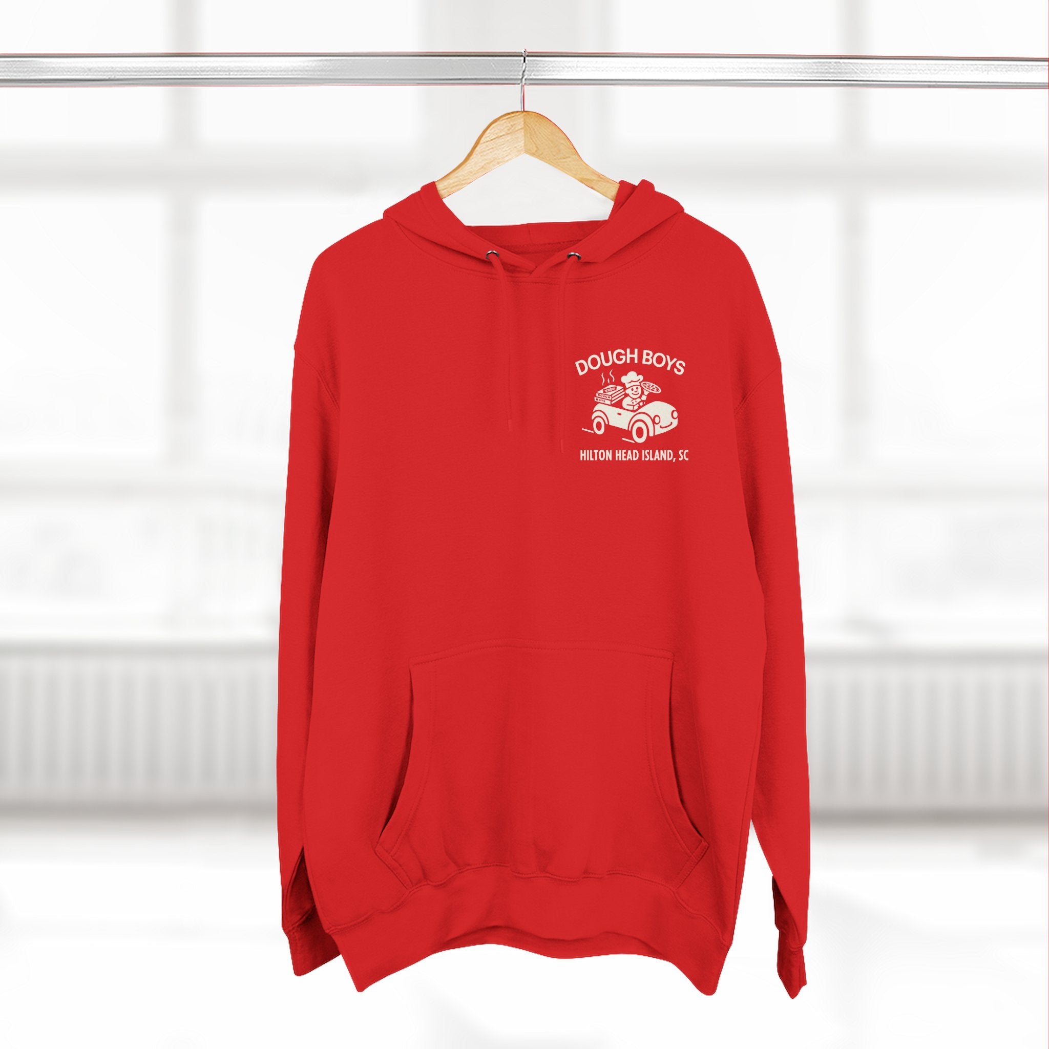 Dough Boys Hilton Head Island Hoodie — Vintage Beach Palm Graphic Fleece
