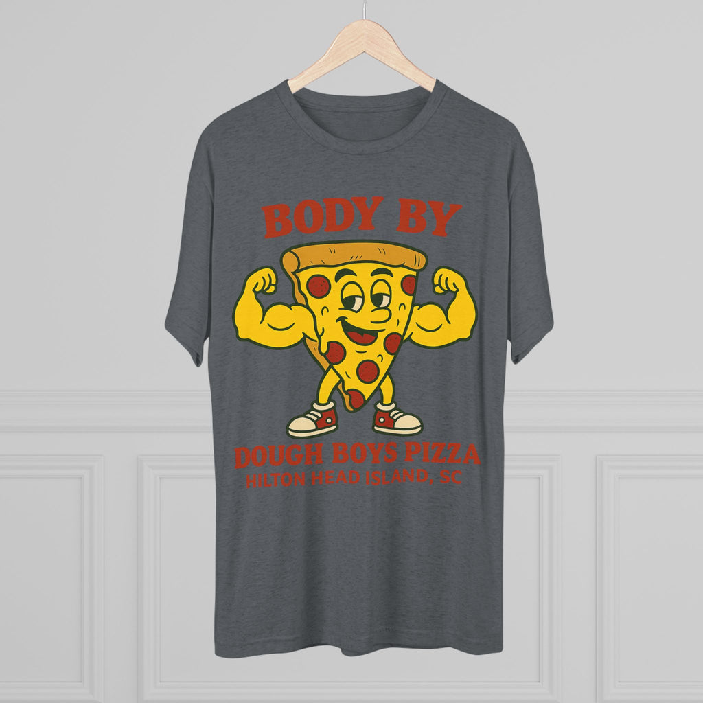 Body By Dough Boys Pizza Tee — Funny Pizza Muscle T-Shirt (Hilton Head Island)