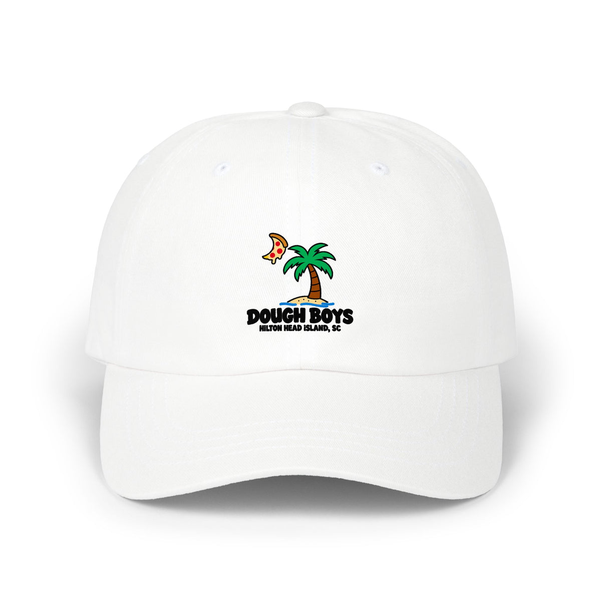 Dad Cap — Dough Boys Pizza Palm Tree Logo