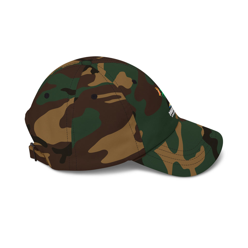 Dough Boys Palm Tree Dad Cap — Beach Pizza Logo Hat