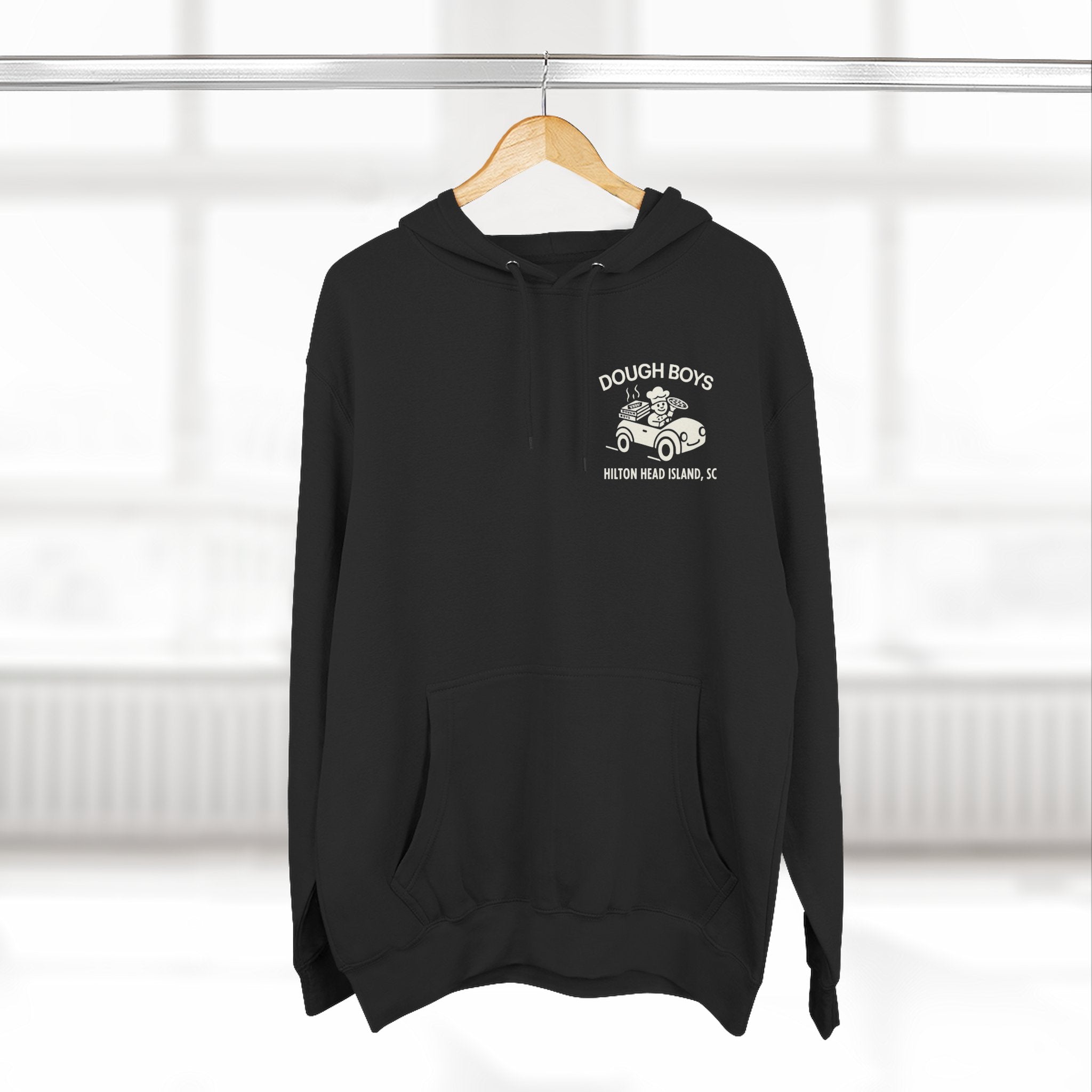 Dough Boys Hilton Head Island Hoodie — Vintage Beach Palm Graphic Fleece