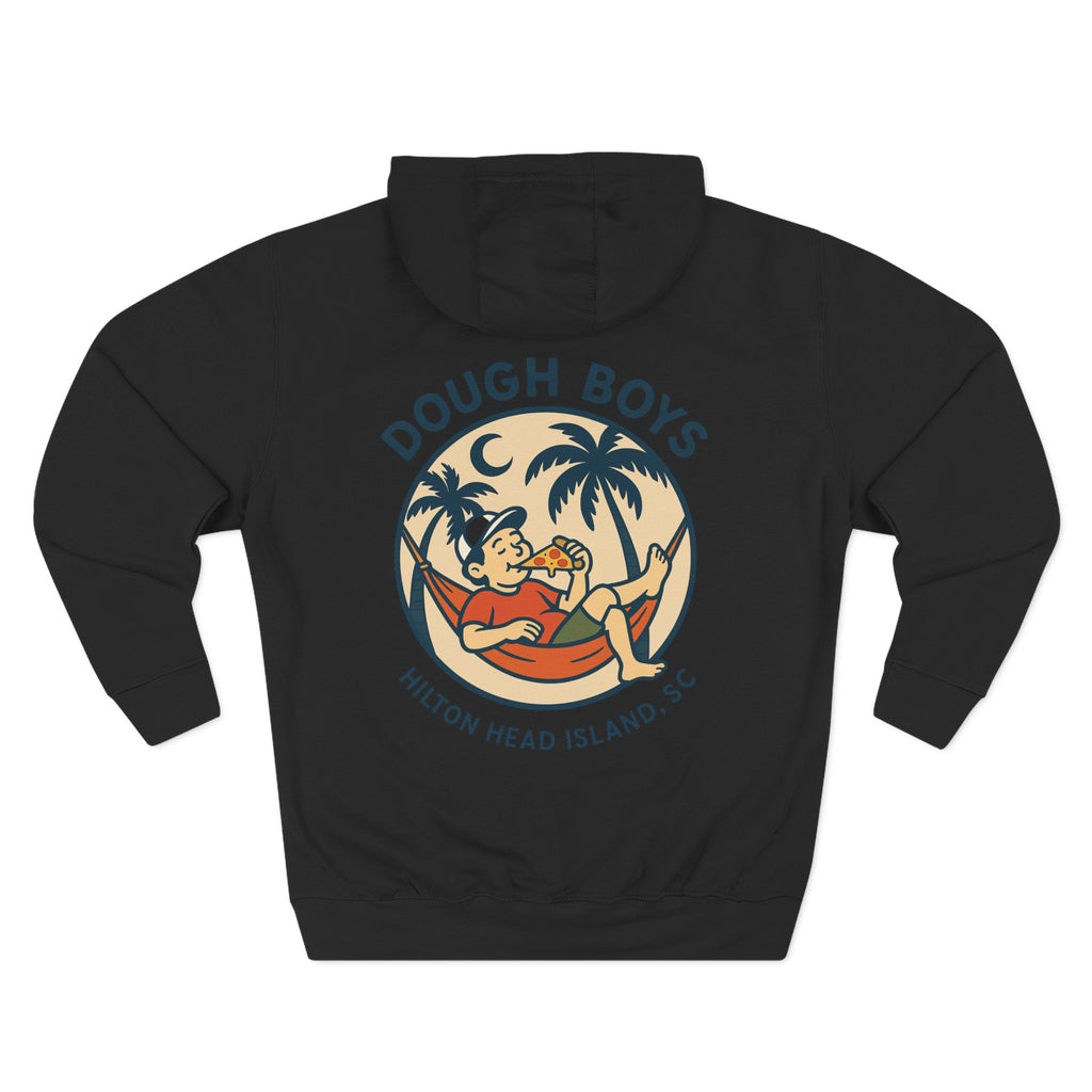 Dough Boys Hilton Head Island Hoodie — Vintage Beach Palm Graphic Fleece