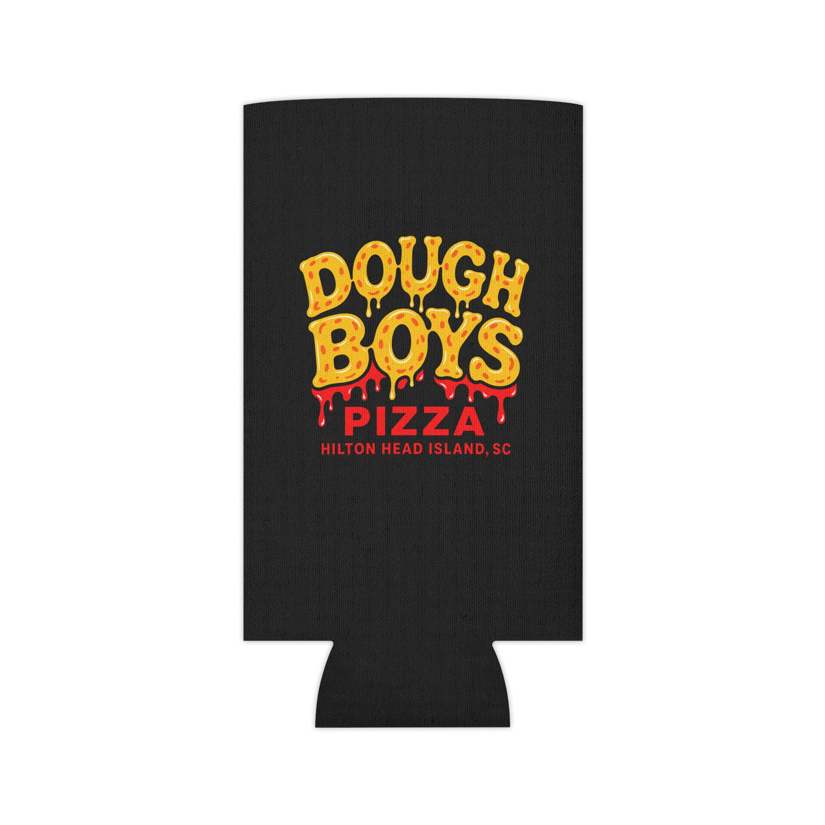 Can Cooler — Dough Boys Pizza Hilton Head Island Can Cooler (Pizza Drip Logo)